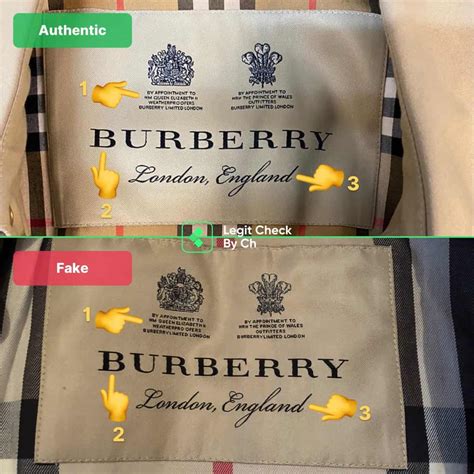 real vs fake burberry trench coat|burberry coat false.